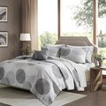 Madison Park Essentials Madison Park MPE13-308 6 Pieces Knowles Complete Coverlet Sheet Set; Twin MPE13-308
